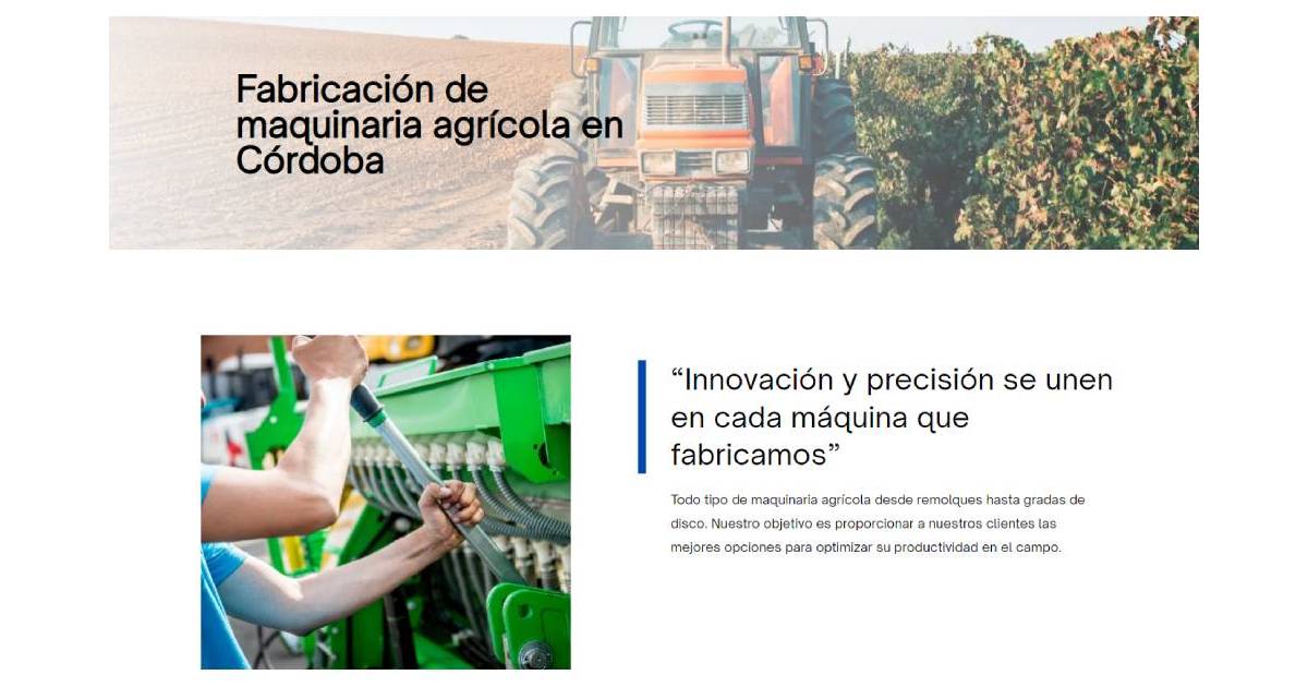 Fabricación De Maquinaria Agrícola En Córdoba Igb E Hijos